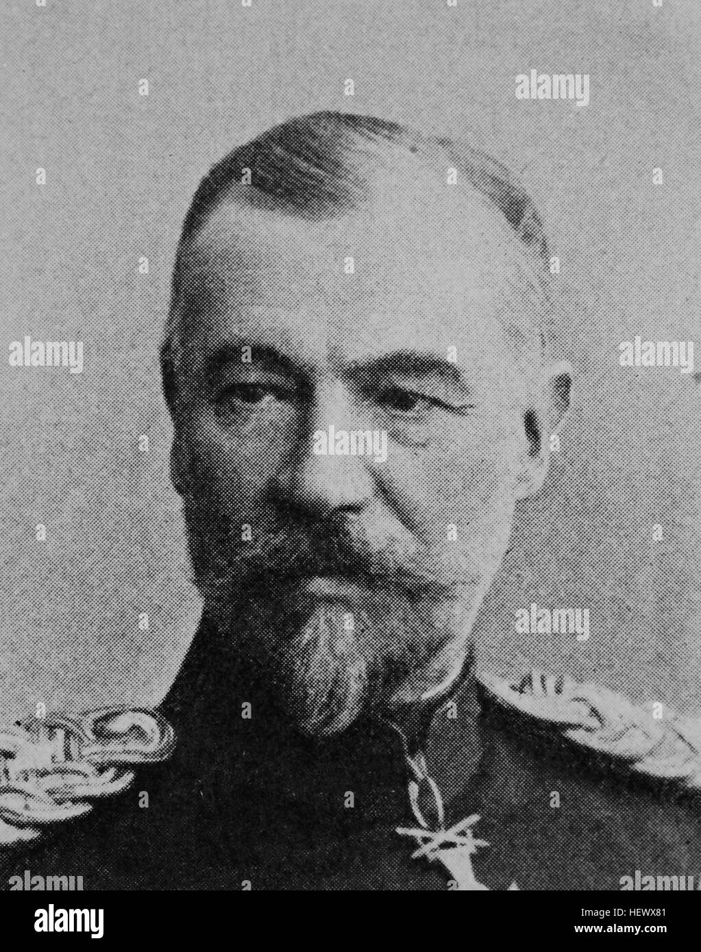 Friedrich, Fritz, Bronsart von Schellendorf, 1864-1950, war ein deutscher Offizier und Politiker, Bild aus dem Jahr 1895, Digital verbessert Stockfoto