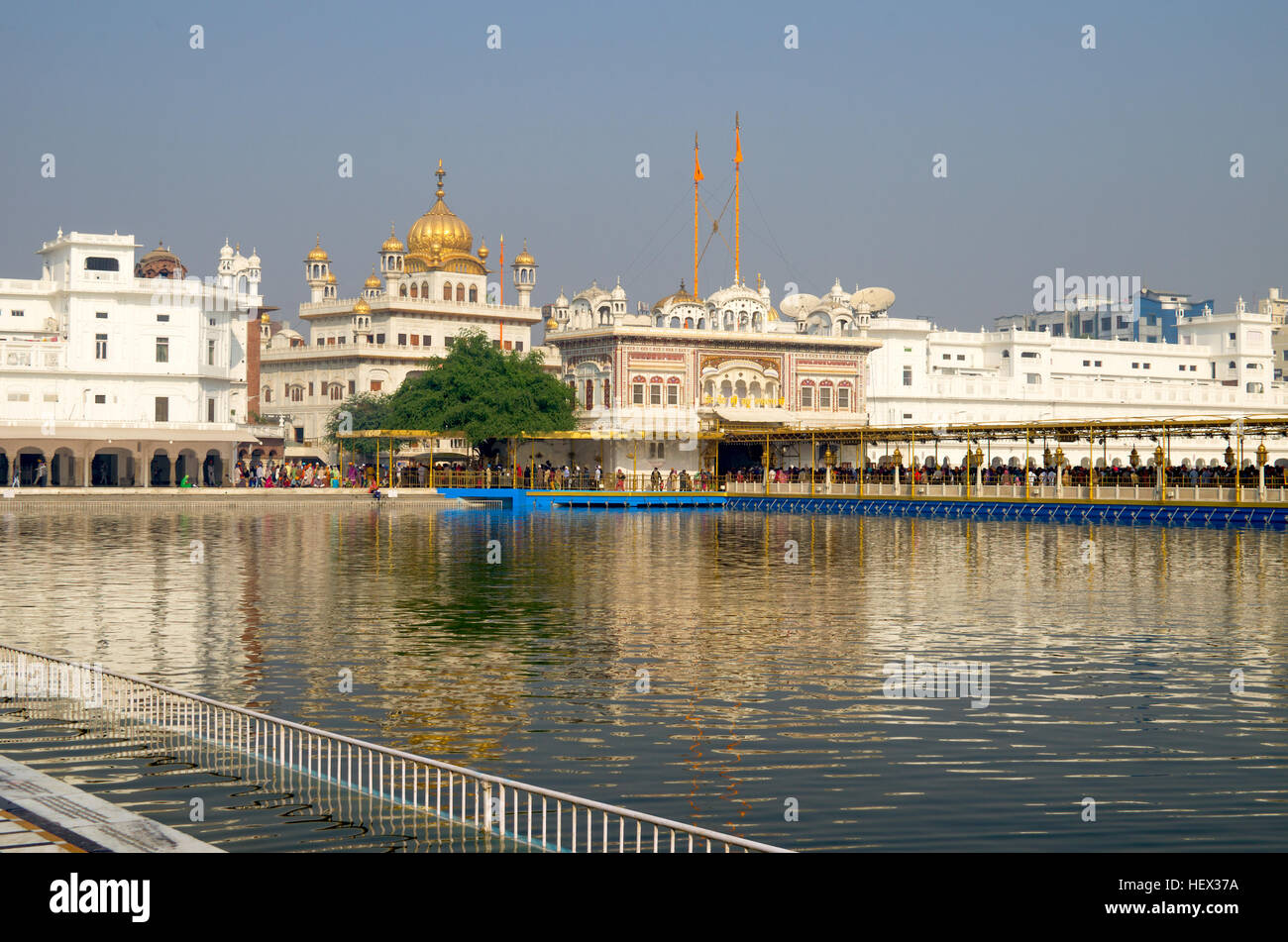 Architektur und Sehenswertes der Stadt Amritsar in Indien, ein Bau, Amritsar, Architektur, Kunst, Indien Stockfoto