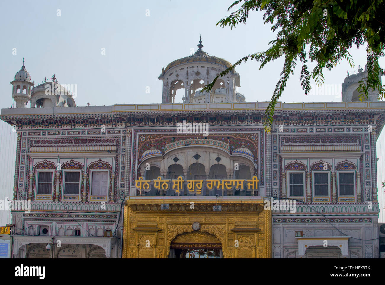 Architektur und Sehenswertes der Stadt Amritsar in Indien, ein Bau, Amritsar, Architektur, Kunst, Indien, religion Stockfoto