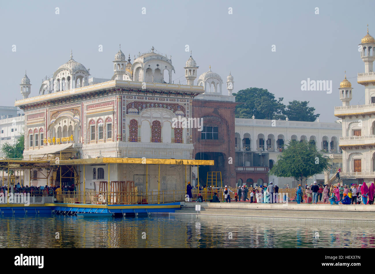 Architektur und Sehenswertes der Stadt Amritsar in Indien, ein Bau, Amritsar, Architektur, Kunst, Indien, religion Stockfoto