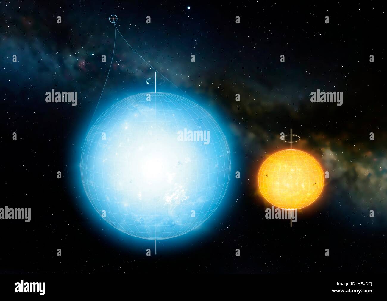 Kepler 11145123 ist rundesten bekannten astronomischen Körper. Alle astronomischen Körper, einschließlich der Erde Sonne, sind leicht Oblaten sie Ausbuchtung am Äquator wegen ihren Spin. Allerdings hat Kepler 11145123 solche kleinen Grad der Abflachung, dass Astronomen festgestellt haben, dass es wahre Kugel näher als jeder andere Stockfoto