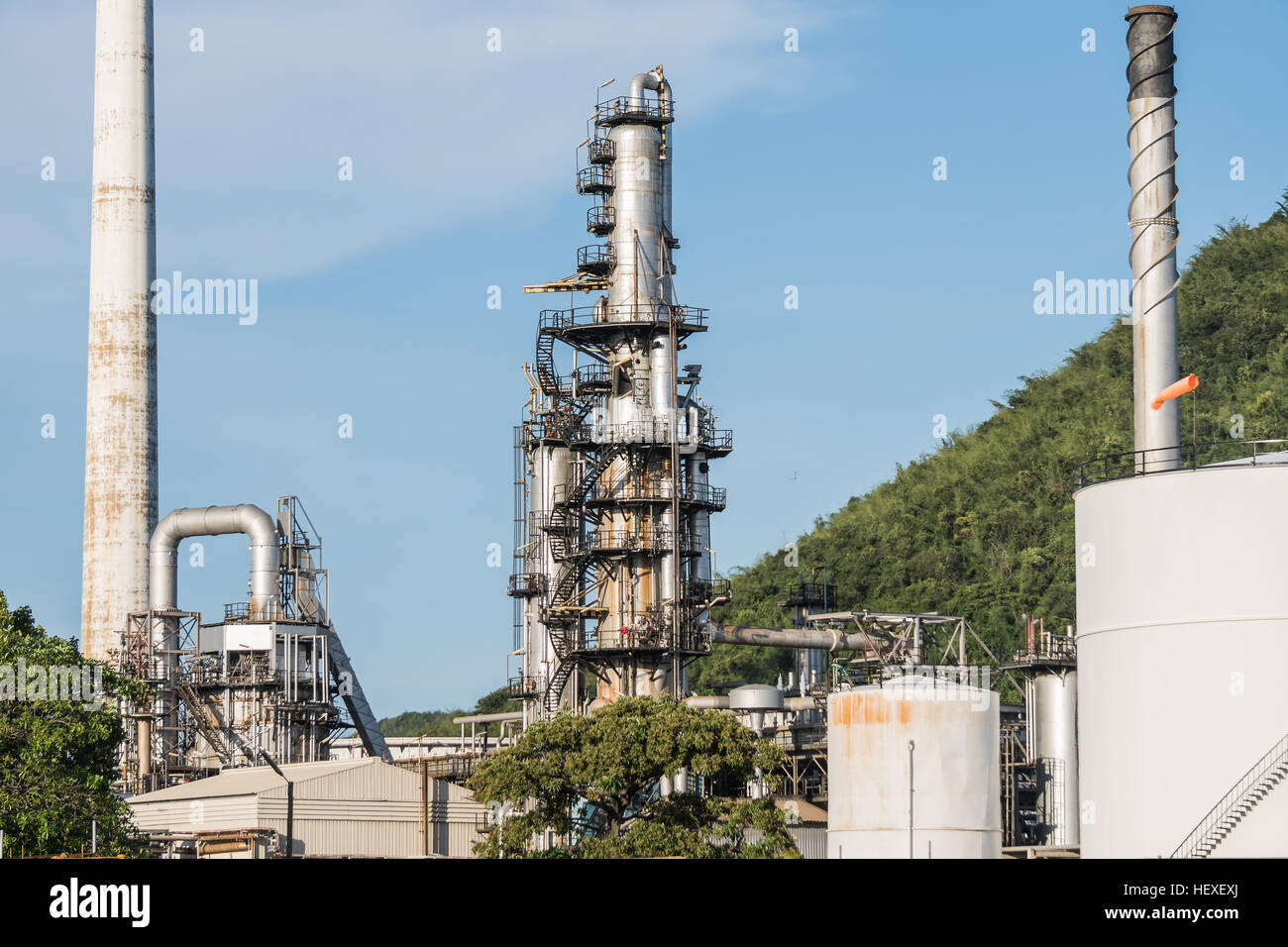 Öl und Gasaufbereitungsanlage Stockfoto