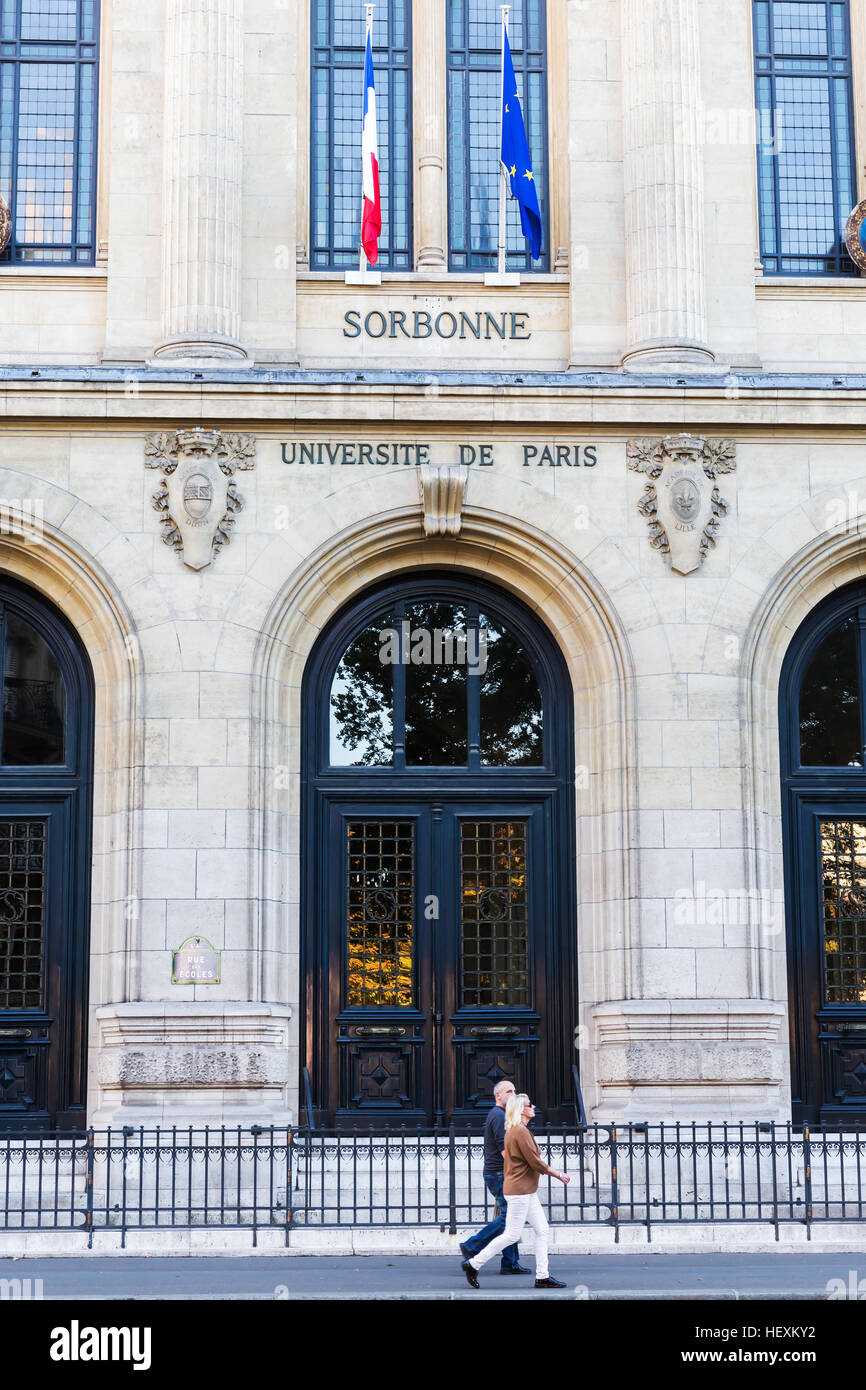 Universität Sorbonne in Paris, Frankreich Stockfoto