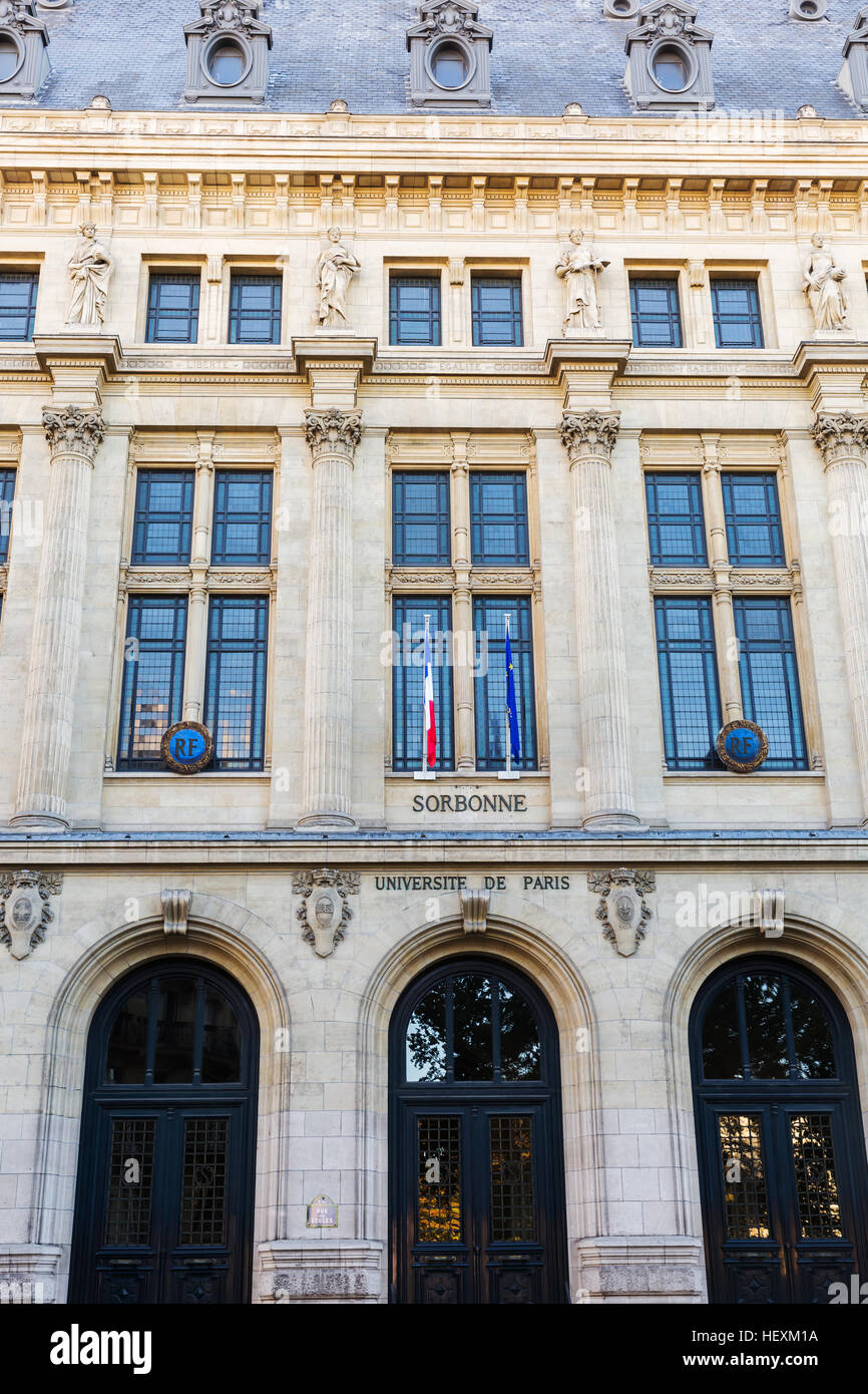 Universität Sorbonne in Paris, Frankreich Stockfoto