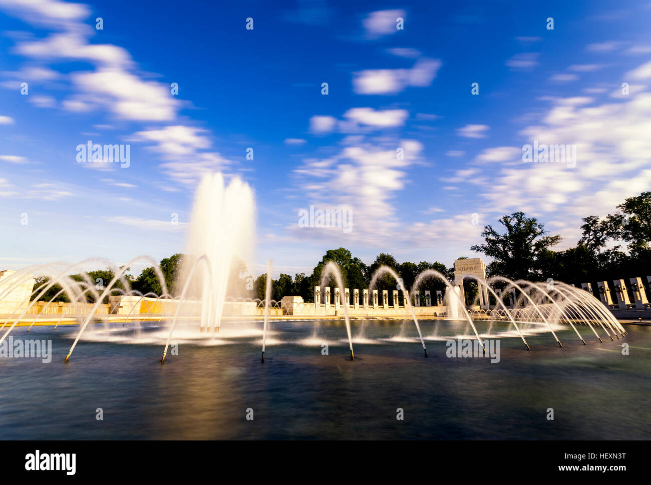 USA, Washington DC, National Mall, World War II Memorial Stockfoto