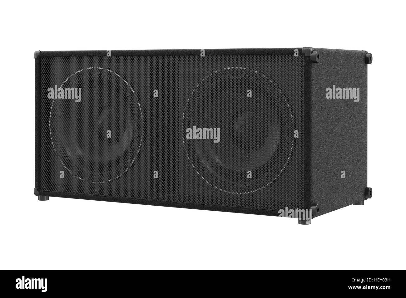 Lautsprecher audio lauten sound leistungsstarke Stereo. 3D-Rendering Stockfoto