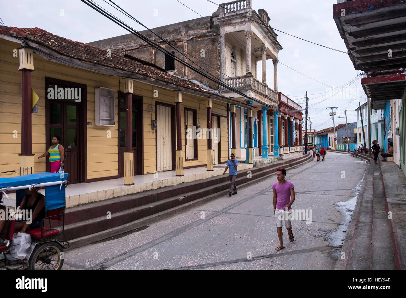 Straße in Baracoa, Kuba Stockfoto