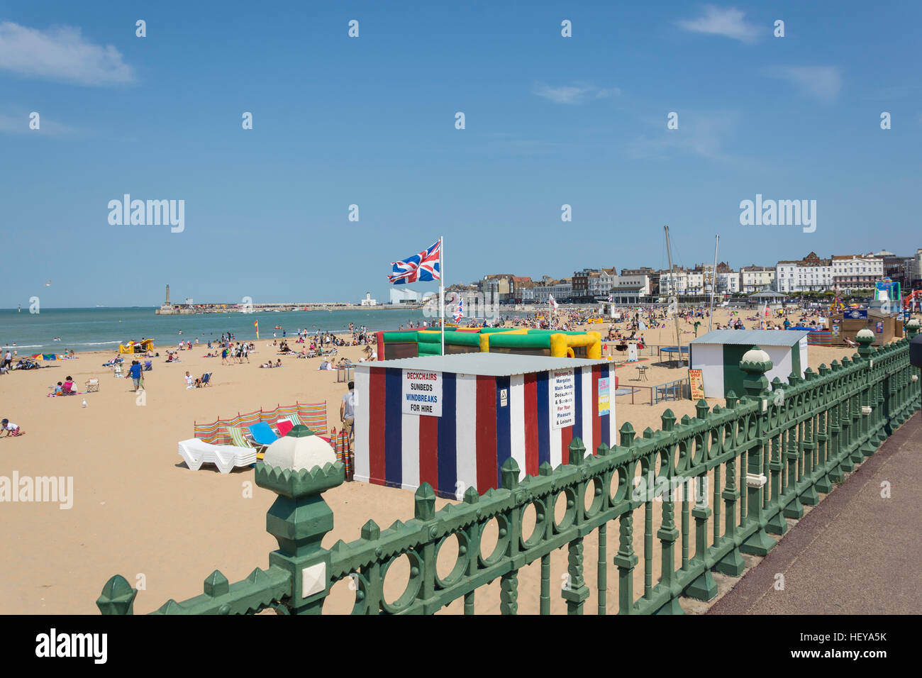 Margate Beach, Margate, Kent, England, Vereinigtes Königreich Stockfoto