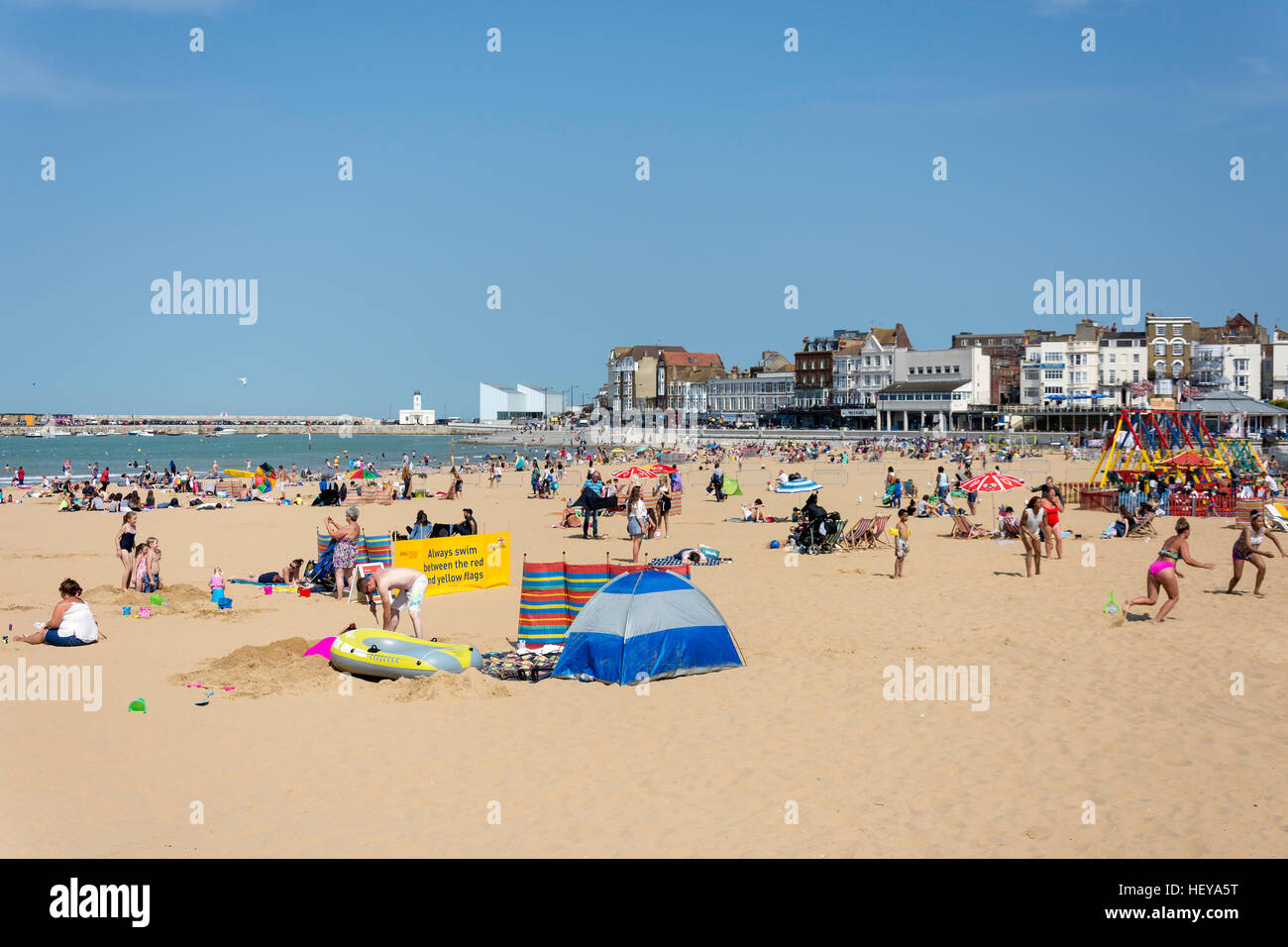 Margate Beach, Margate, Kent, England, Vereinigtes Königreich Stockfoto