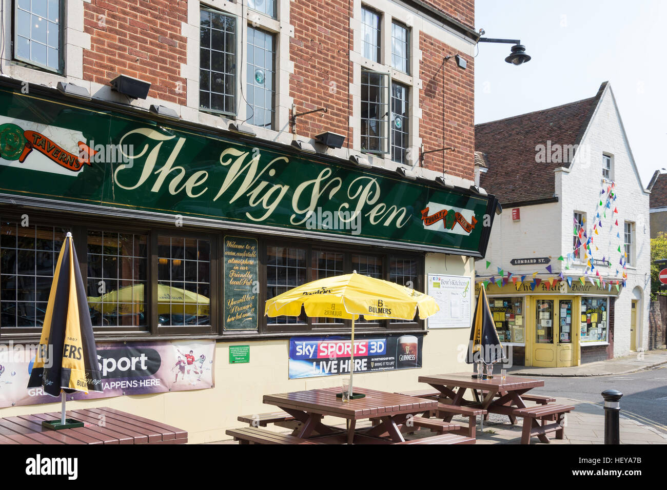 Die Perücke & Stift Pub, Market Place, Margate, Kent, England, Vereinigtes Königreich Stockfoto