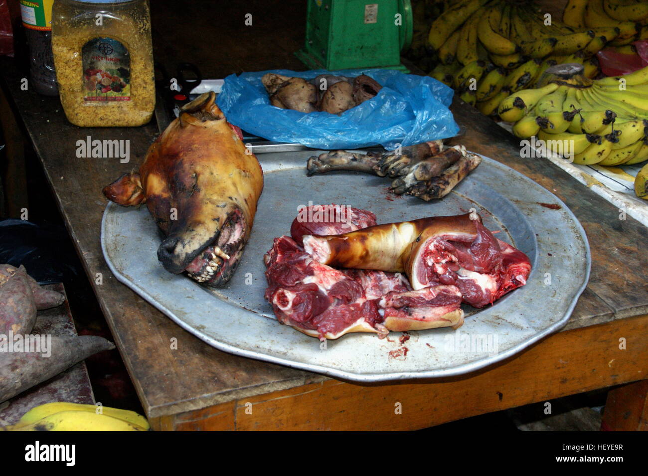 Hunde Fleisch zu verkaufen. Sapa, Vietnam, Lao Cai Provinz Asien Stockfoto