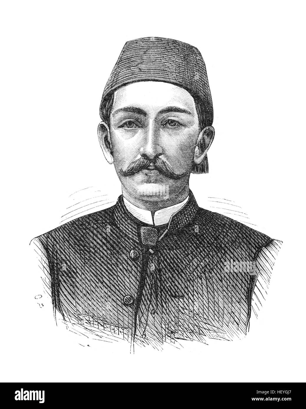 Abdul Hamid II (1842-1918) war der 34. Sultan des Osmanischen Reiches und der letzte Sultan effektive autokratische Kontrolle über Fracking sta Stockfoto