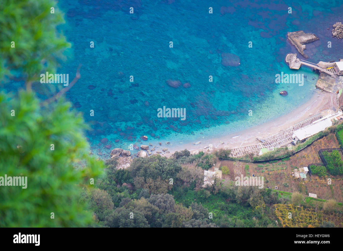 Dorf von Anacapri, Insel Capri, Italien Stockfoto