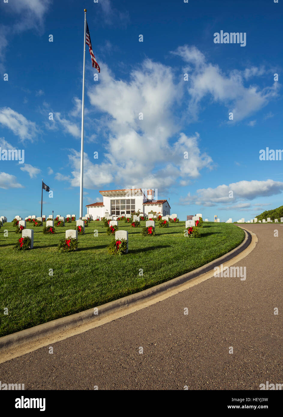 Fort Rosecrans National Cemetery, San Diego, Kalifornien. Stockfoto