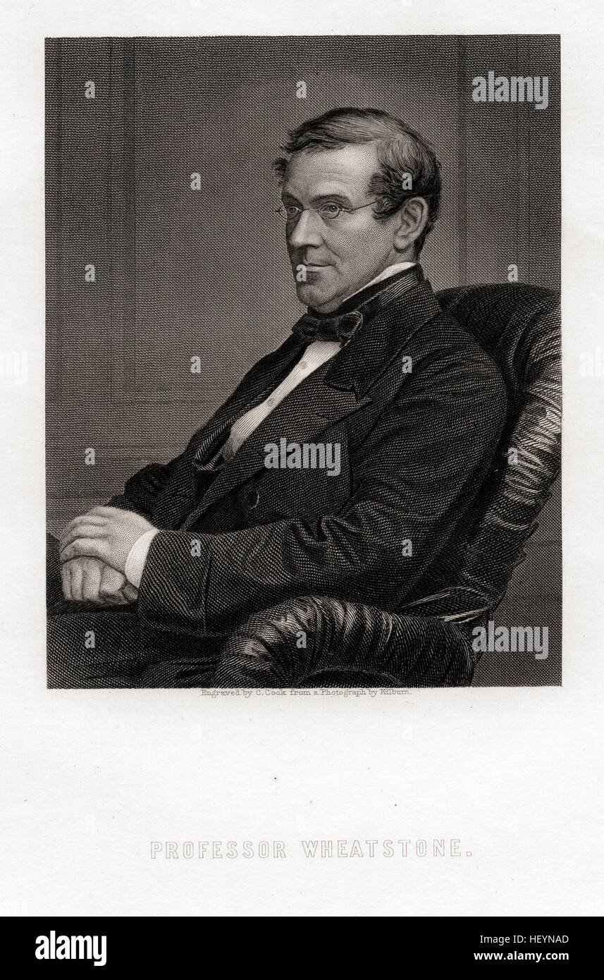Sir Charles Wheatstone, ca. 1870 von c.c. Cook Stockfoto