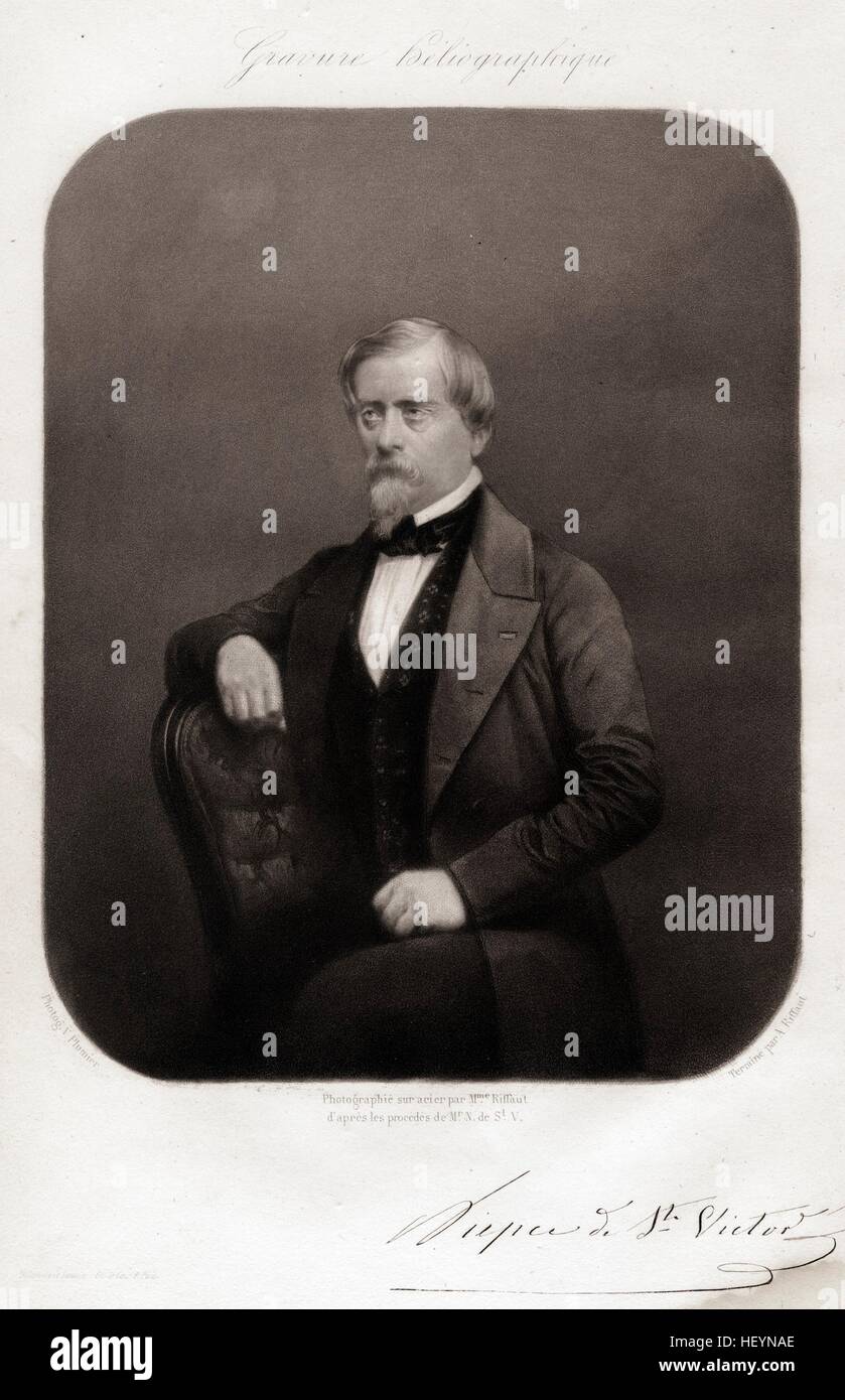 Abel Niepce de Saint-Victor, ca 1853 von Victor Plumier Stockfoto
