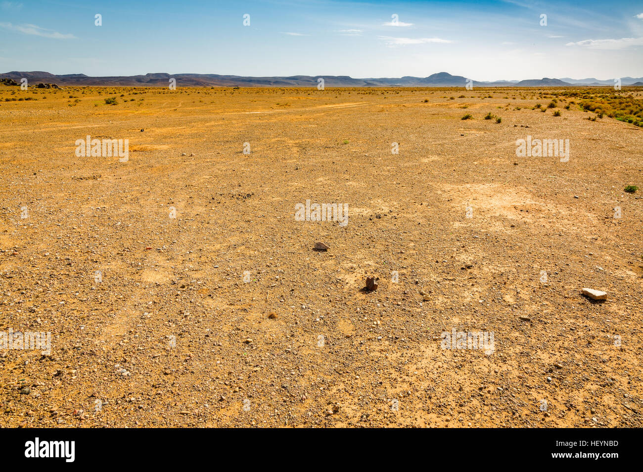 Reg-Wüste Sahara im südwestlichen Marokko Stockfoto