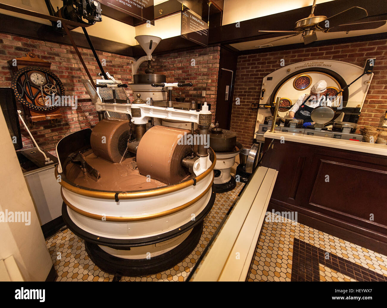 Ghirardelli in San Francisco Schokoladenhaus Stockfoto