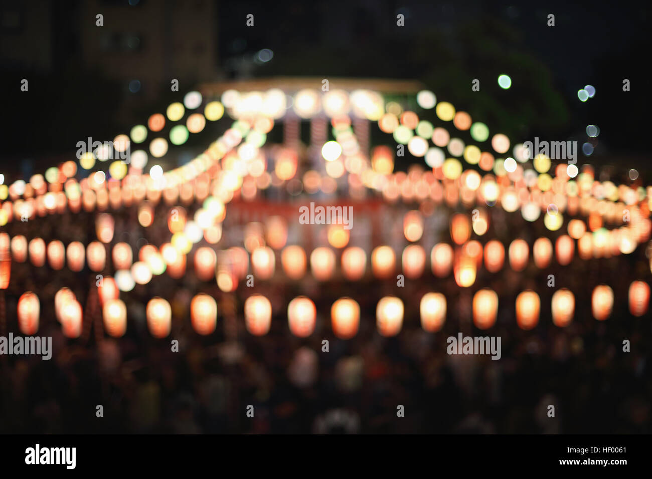 Japanische traditionelle Bon Odori festival Stockfoto