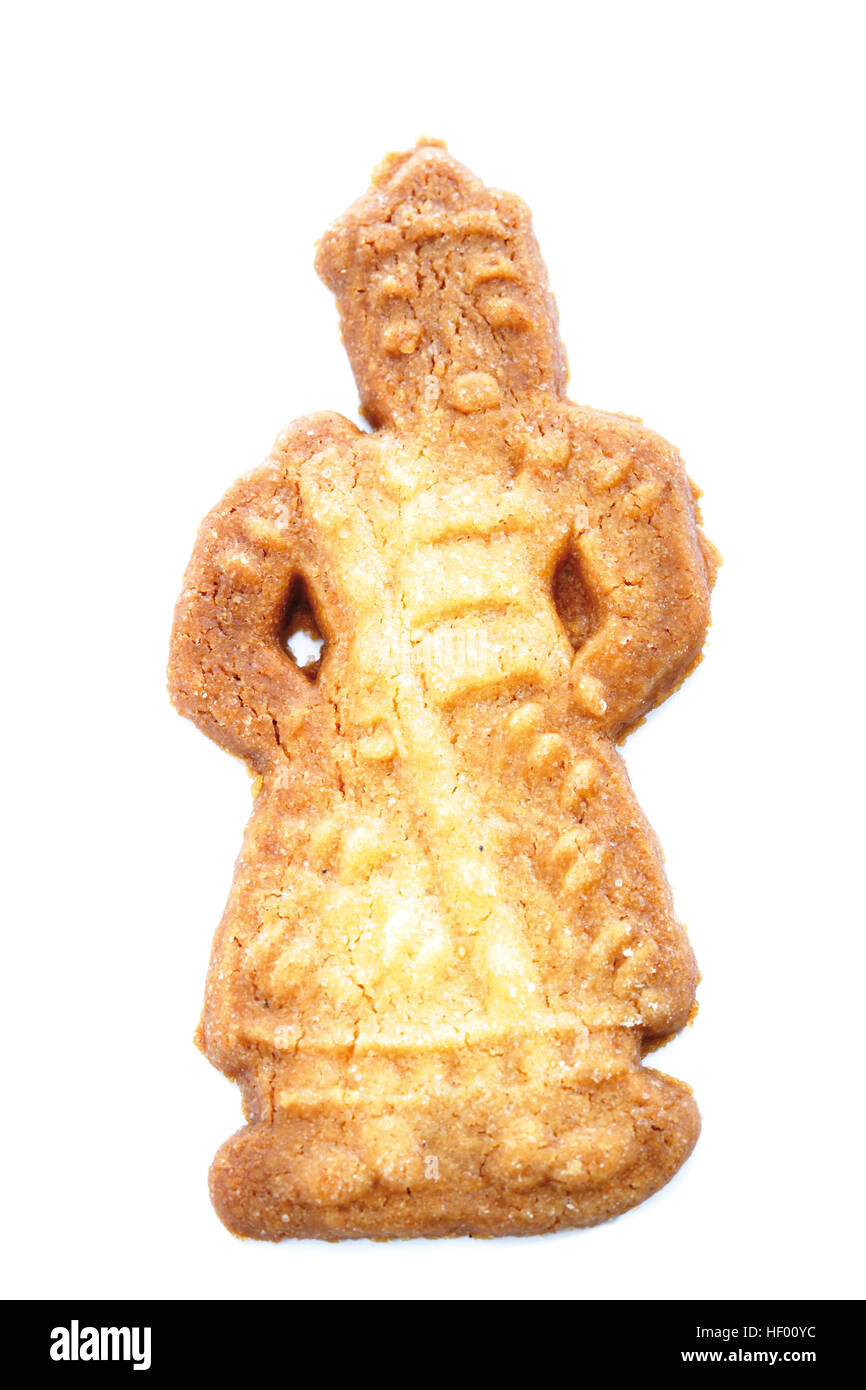 Spekulatius Kekse, niederländische Cookie in Form einer Frau Stockfoto