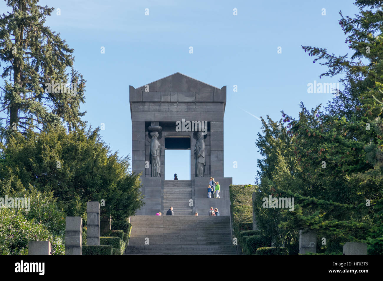 Belgrad, Serbien, 11. November, Volkstrauertag am Denkmal für den unbekannten Helden auf der Avala Berg Stockfoto