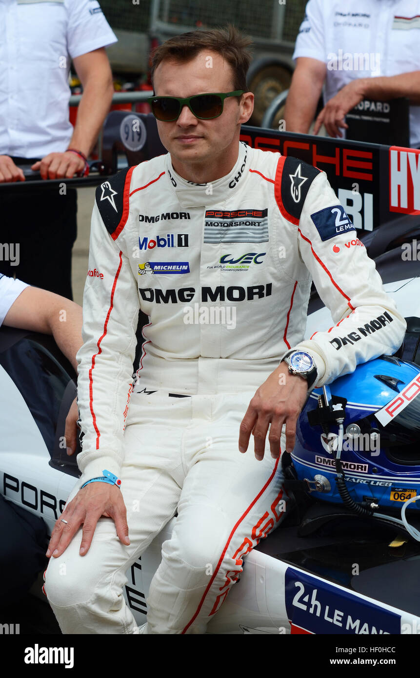 Marc lieb ist ein deutscher Porsche-Werksmotorrennfahrer, der derzeit in der FIA-Ausdauerweltmeisterschaft antritt Stockfoto