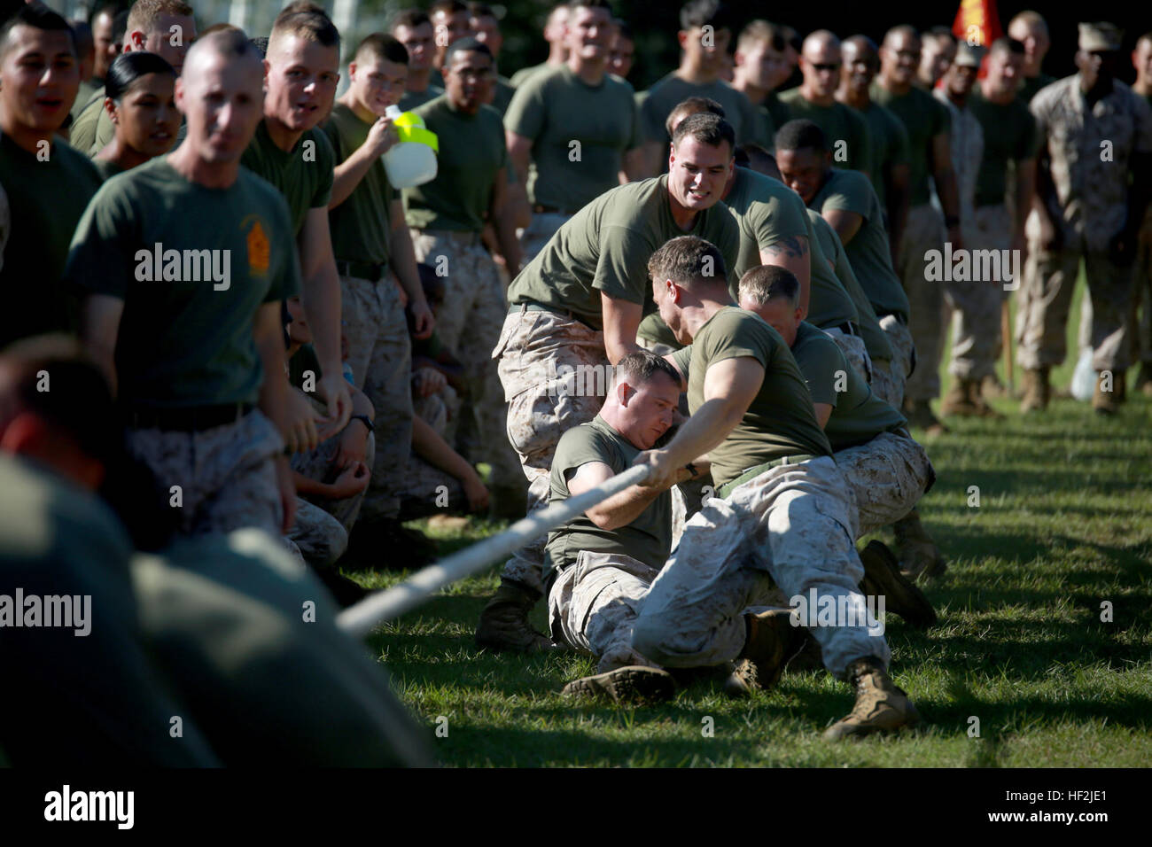 Die Marines der Marine Wing Support Squadron 273 beteiligen sich an einem Geschwader Weitfeld Meet an Bord der Marine Corps Air Station Beaufort, Okt. 10. Das Feld treffen von verschiedenen Veranstaltungen, darunter Humvee ziehen, 7-Tonnen-Zug, Staffellauf, Hindernis-Parcours Relais, Tauziehen und ein Pull-up Wettbewerb bestand. Marine Wing Support Squadron 273 bietet alle wesentlichen Aviation ground Support, mit einer bestimmten Örtlich festgelegtflügel Komponente von einer Marine Aviation Combat Element (ACE) und alle Unterstützung oder Elemente der Marine Air Control Group (MACG) befestigt. Diese Unterstützung umfasst: interne Flugplatz Kommunikation, Wetter Ser Stockfoto