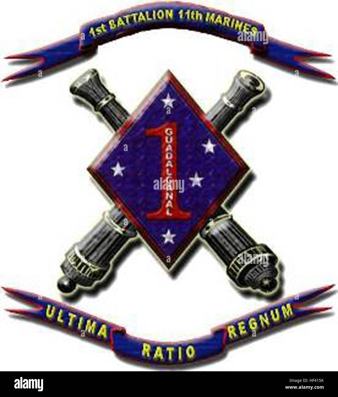 UnitedStatesMarineCorps Abzeichen Stockfoto