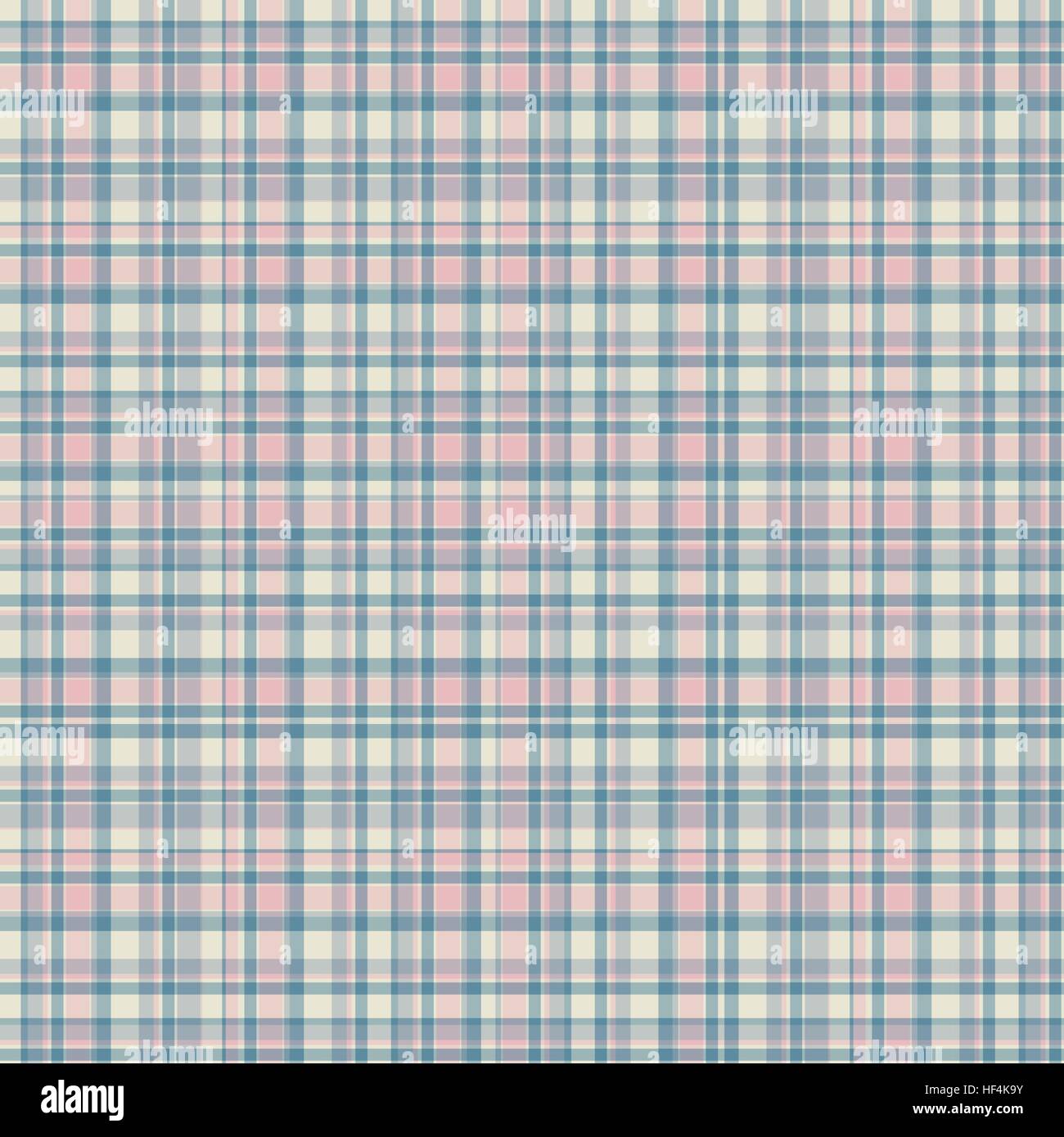 Karierte Stoff Tartan Textil. Vektor Musterdesign. Stock Vektor