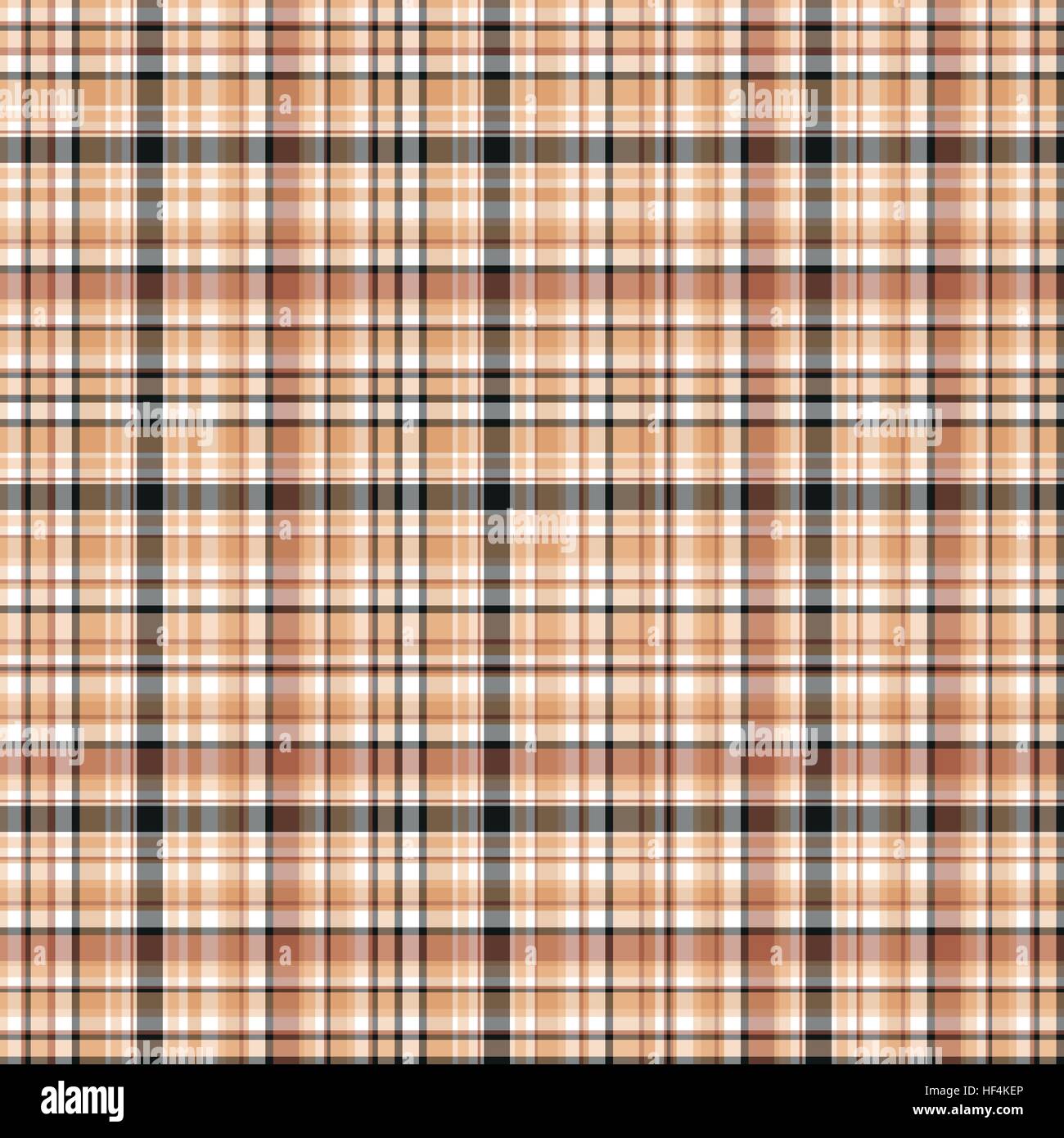 Karierte Stoff Tartan Textil. Vektor Musterdesign. Stock Vektor