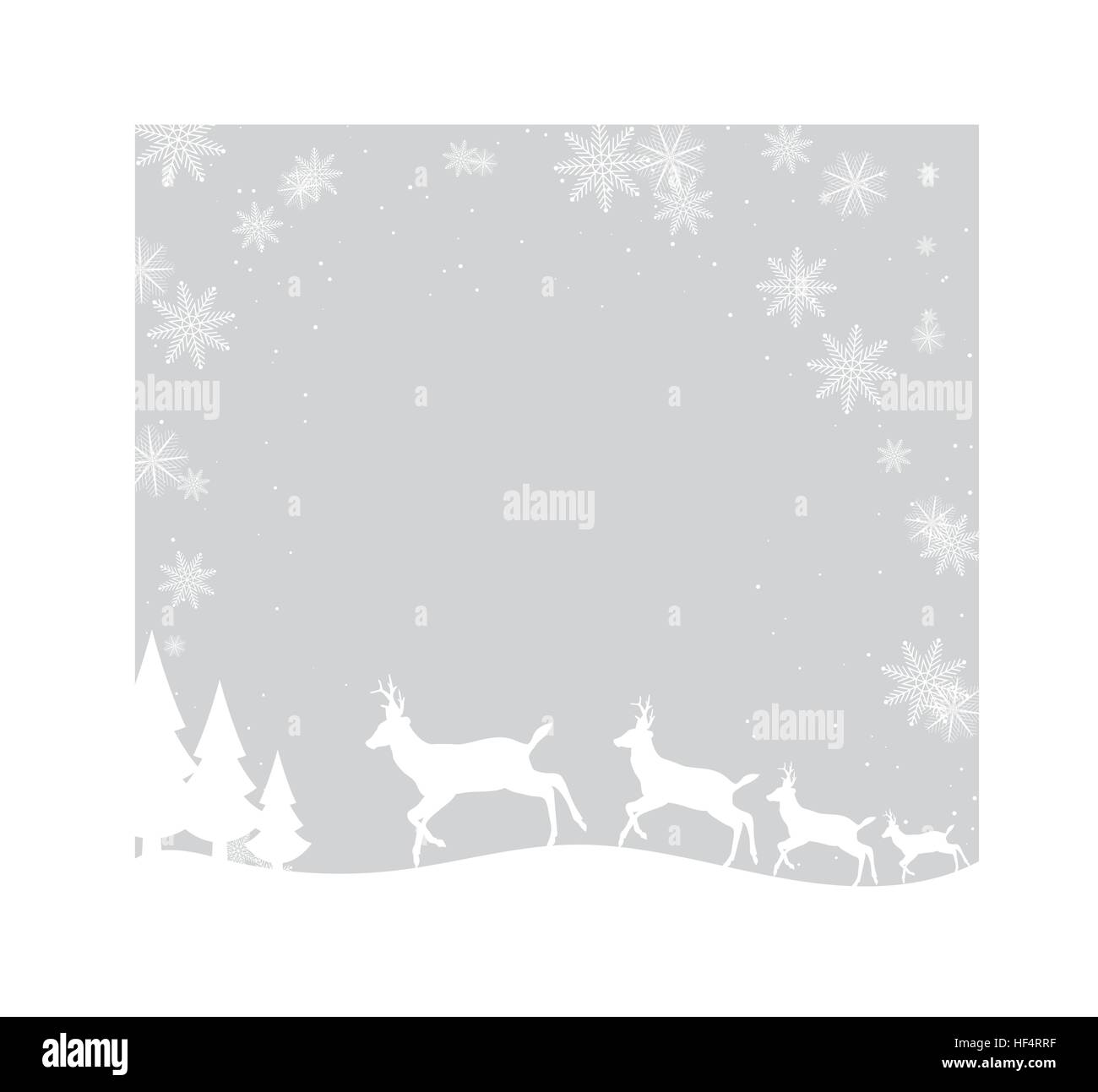 Silberne Winter abstrakten Hintergrund. Weihnachten Hintergrund mit Schneeflocken. Vektor. Stock Vektor