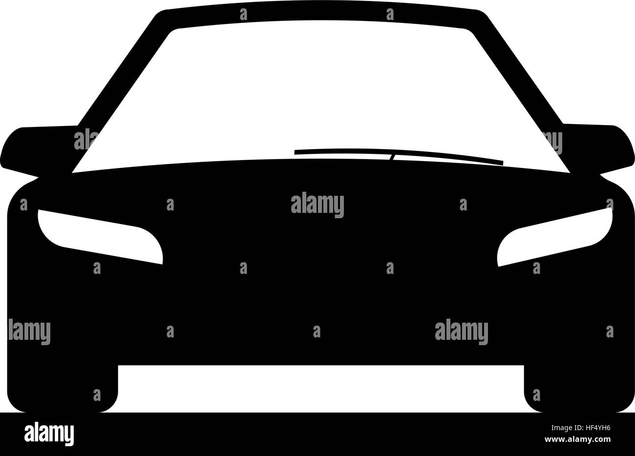 Auto-Symbol, Transport Zeichen isoliert auf weißem Hintergrund. Auto-Vermietung-Konzept. Flache Design-Stil. Trendige moderne Pkw Familie Auto. Stock Vektor