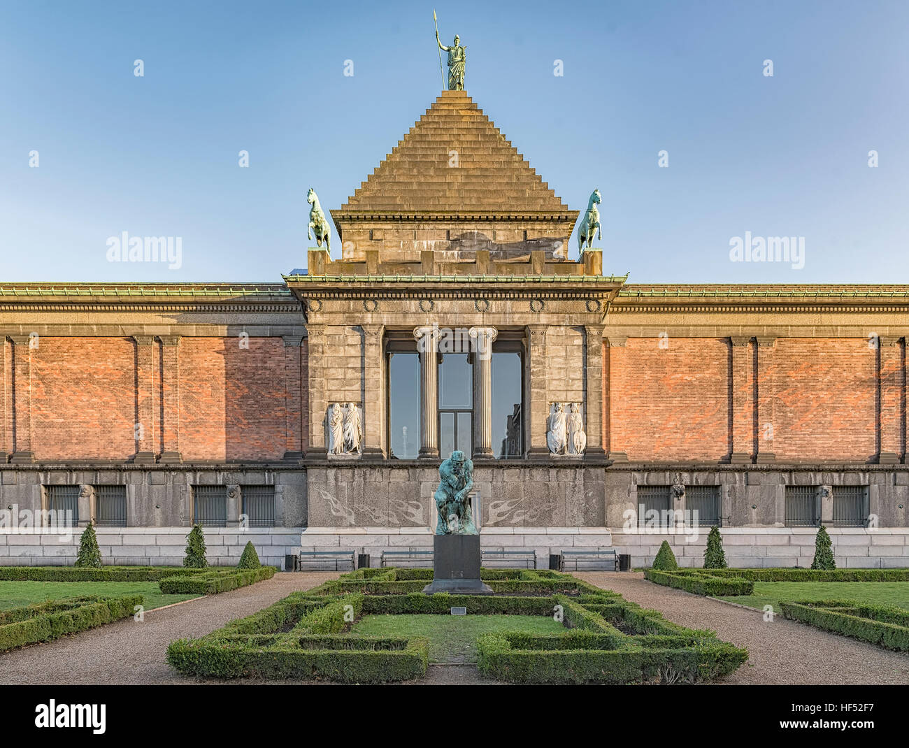 Die Ny Carlsberg Glyptotek ist ein Kunstmuseum in Kopenhagen, Dänemark. Stockfoto