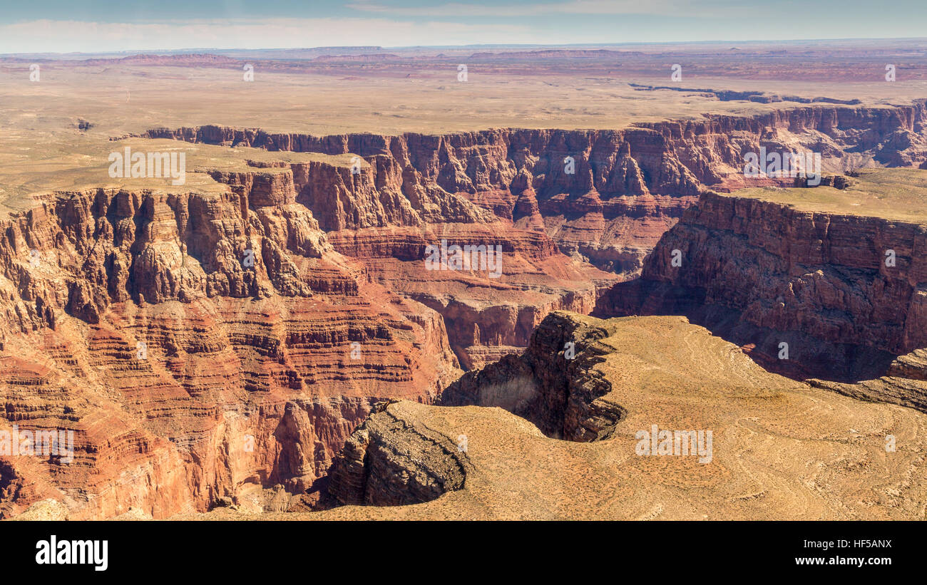 Landschaft, Panorama, Rock, Canyon, Luftaufnahme, South Rim, Grand Canyon National Park, Arizona, USA Stockfoto