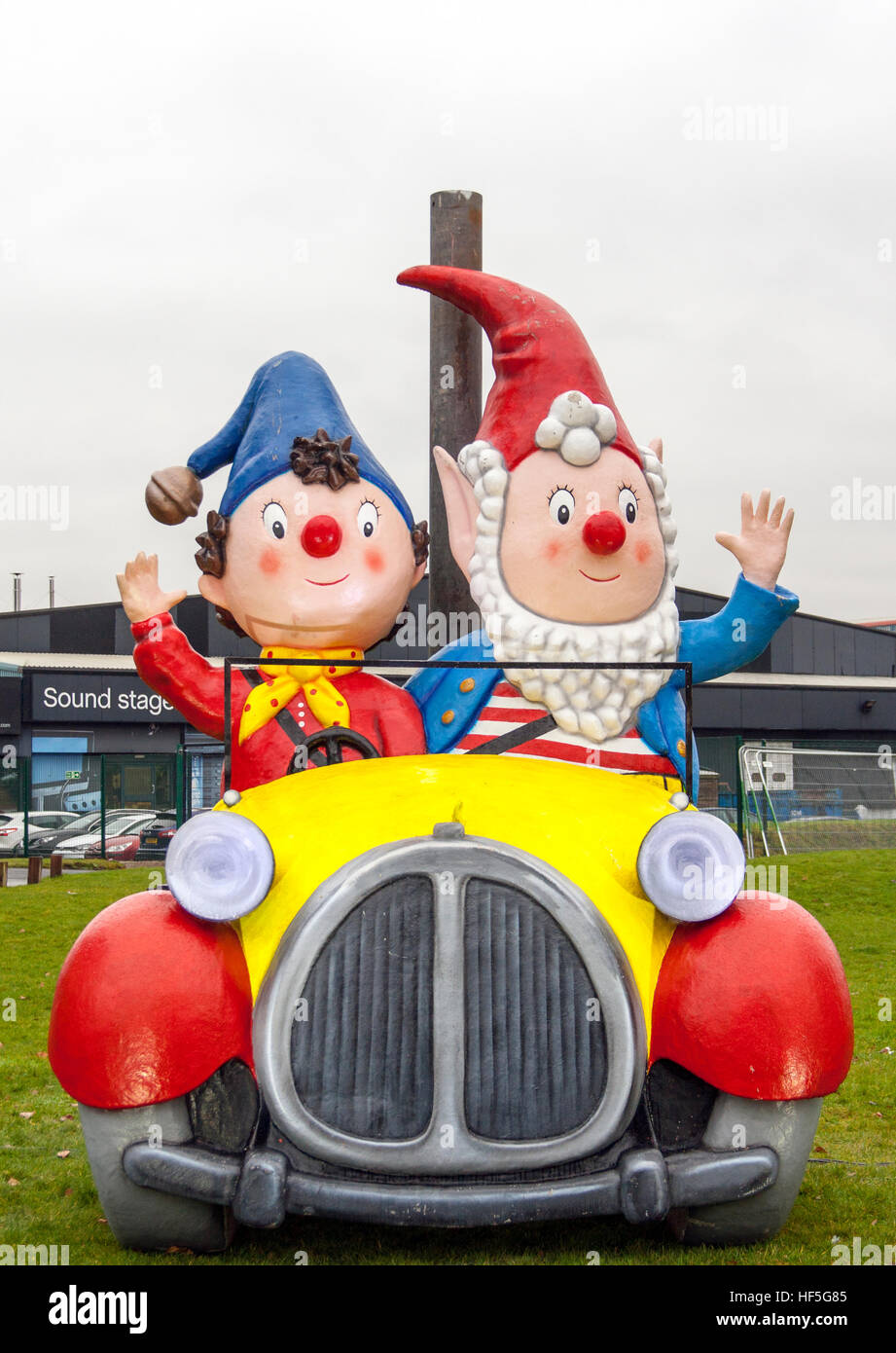 Noddy und großen Ohren Blackpool Beleuchtung in Salford Quays Stockfoto