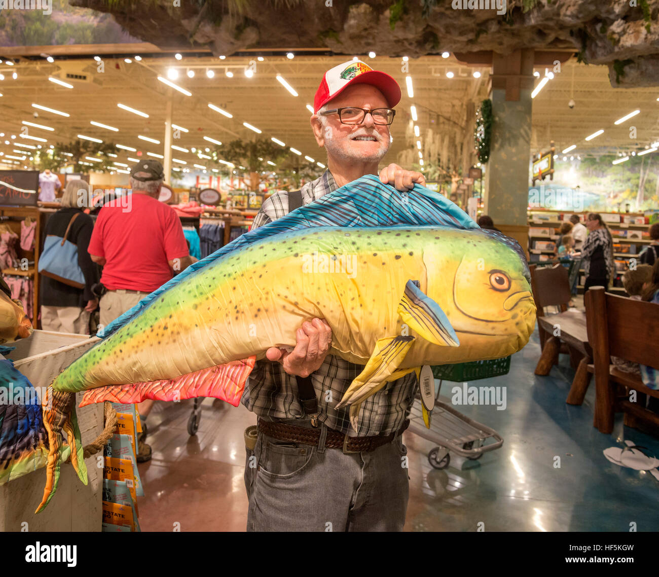 Feierliche Eröffnung des Bass Pro Shops Sportler Center Gainesville, Florida spezialisiert auf alle Aktivitäten im Freien und damit verbundene Tätigkeiten. Stockfoto