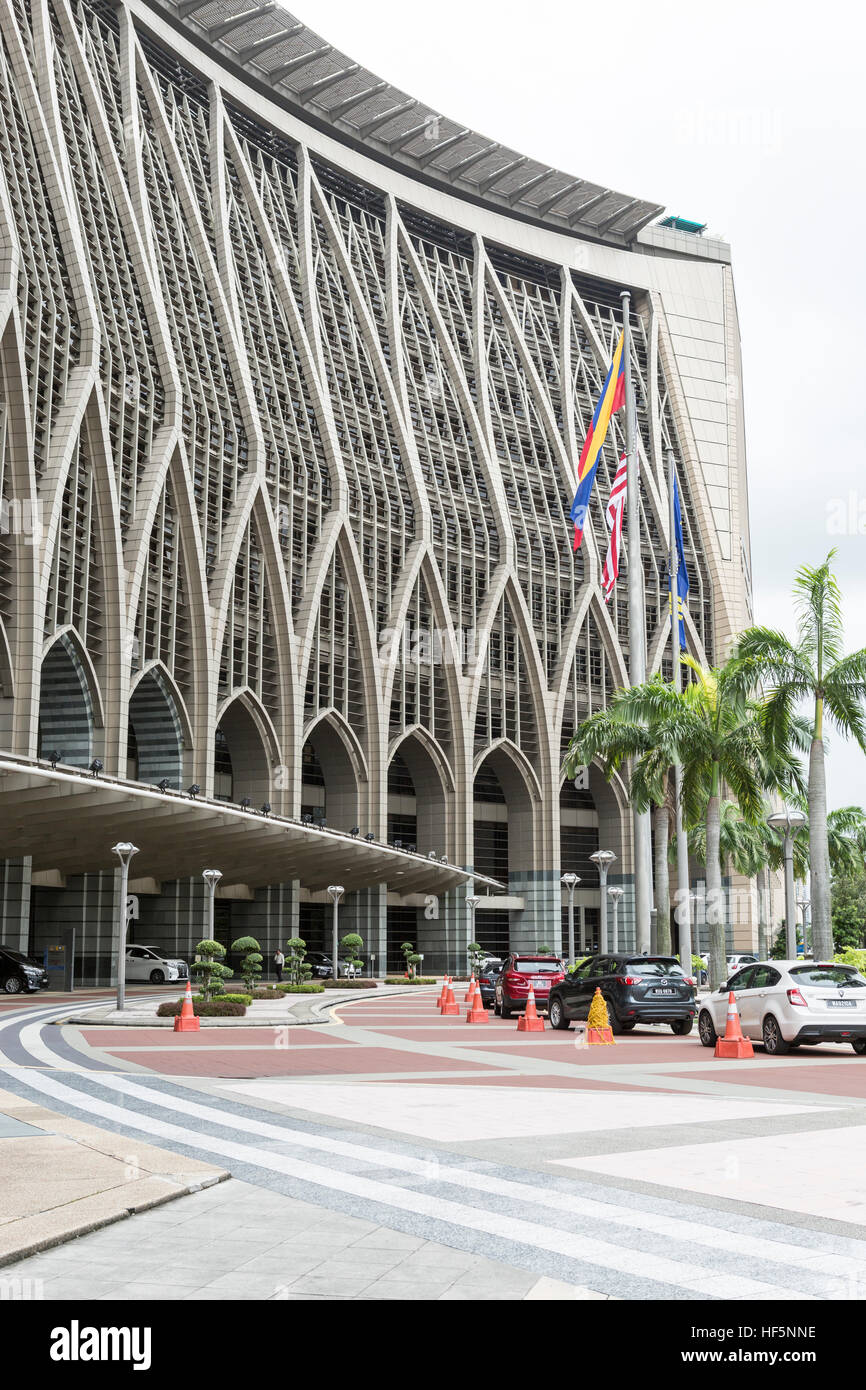 Ein Blick auf das Finanzministerium in Putrajaya, Malaysia Stockfoto