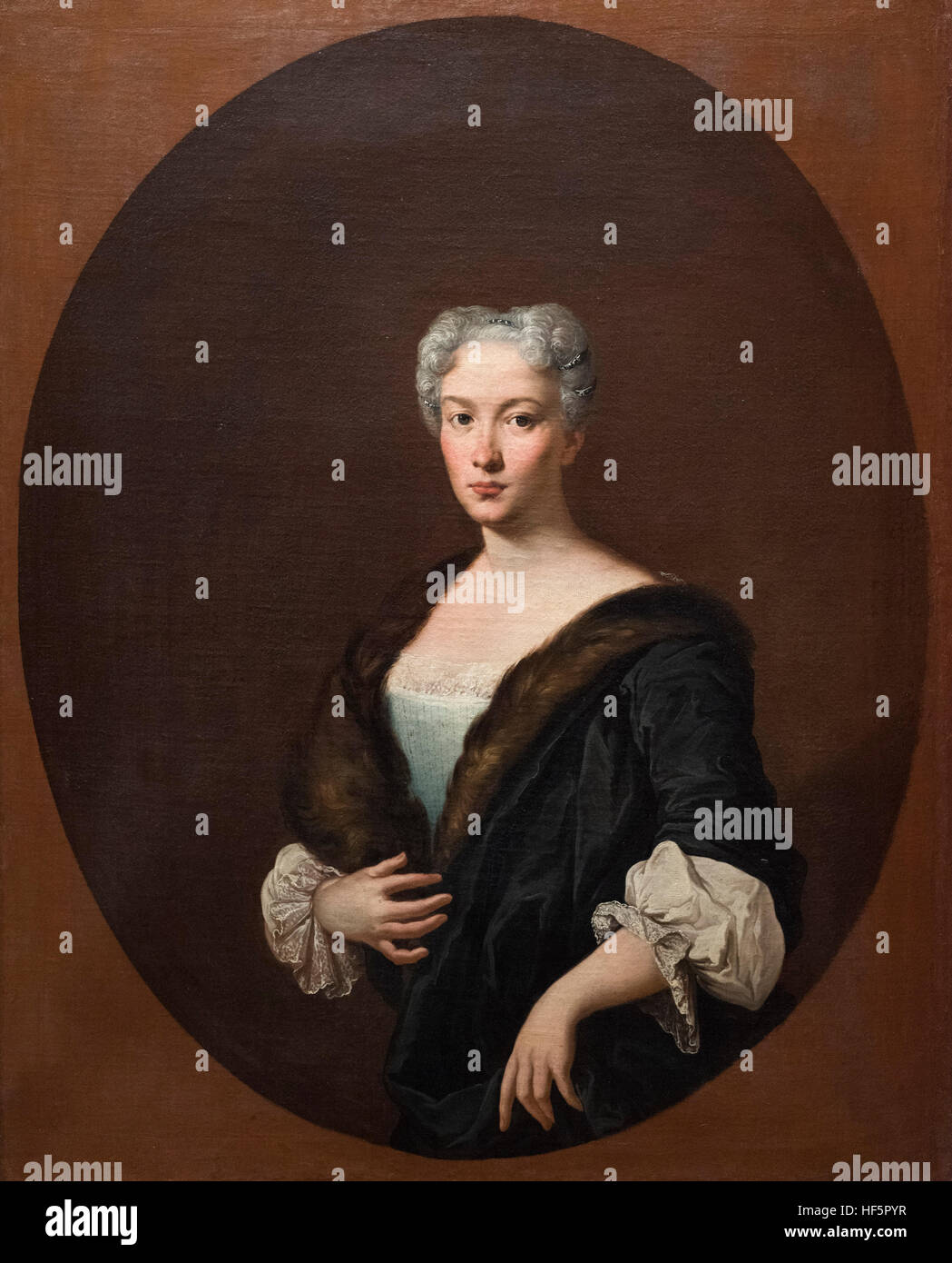Giacomo Ceruti - "Il Pitocchetto" (1698-1767), Portrait einer Dame, ca.1750. Retrato de Una Dama. Stockfoto