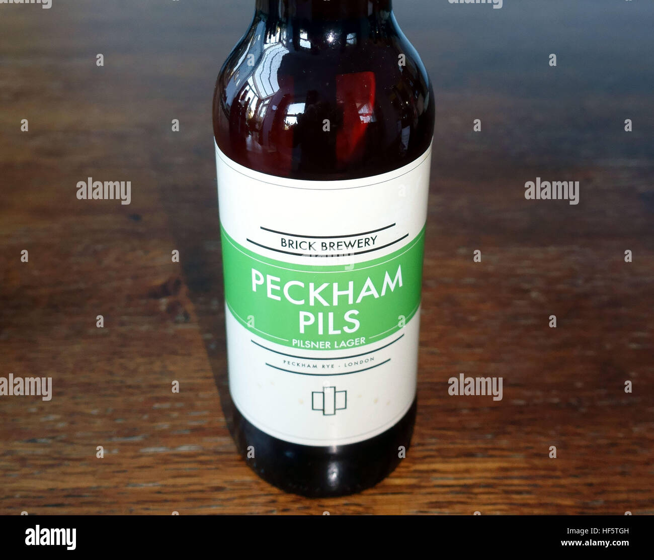 Peckham Pils Bier Brick Brauerei, London Stockfoto