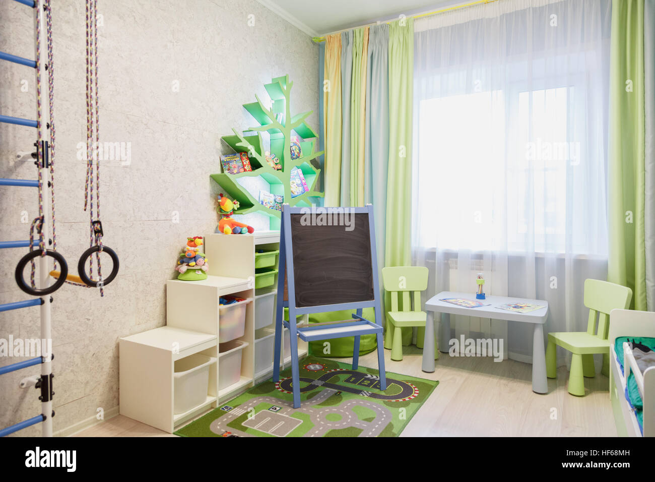 Innere des Kinder-Spielzimmer Stockfoto