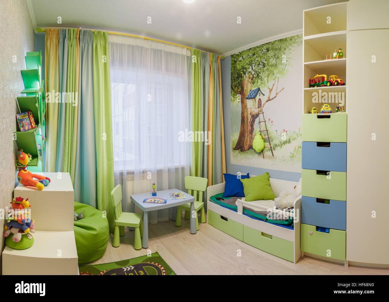 Innere des Kinder-Spielzimmer Stockfoto