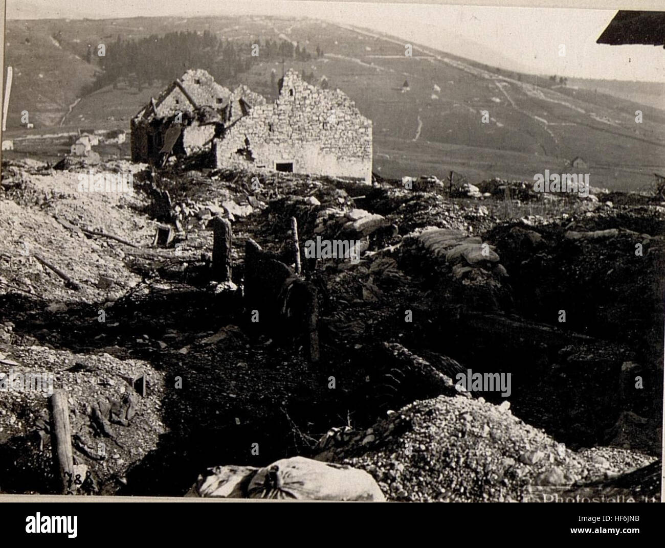 Benscar.Die bin 10.11.1917 .genommene Züricher lung, Im Hintergrund der Züricher gab Monte Katze. 15635909) Stockfoto