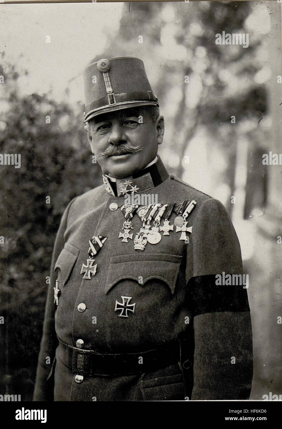 Exzellenz FZM Viktor Graf v. Scheuchenstuel Kommandant der 11.Armee, Trient-15627179) Stockfoto