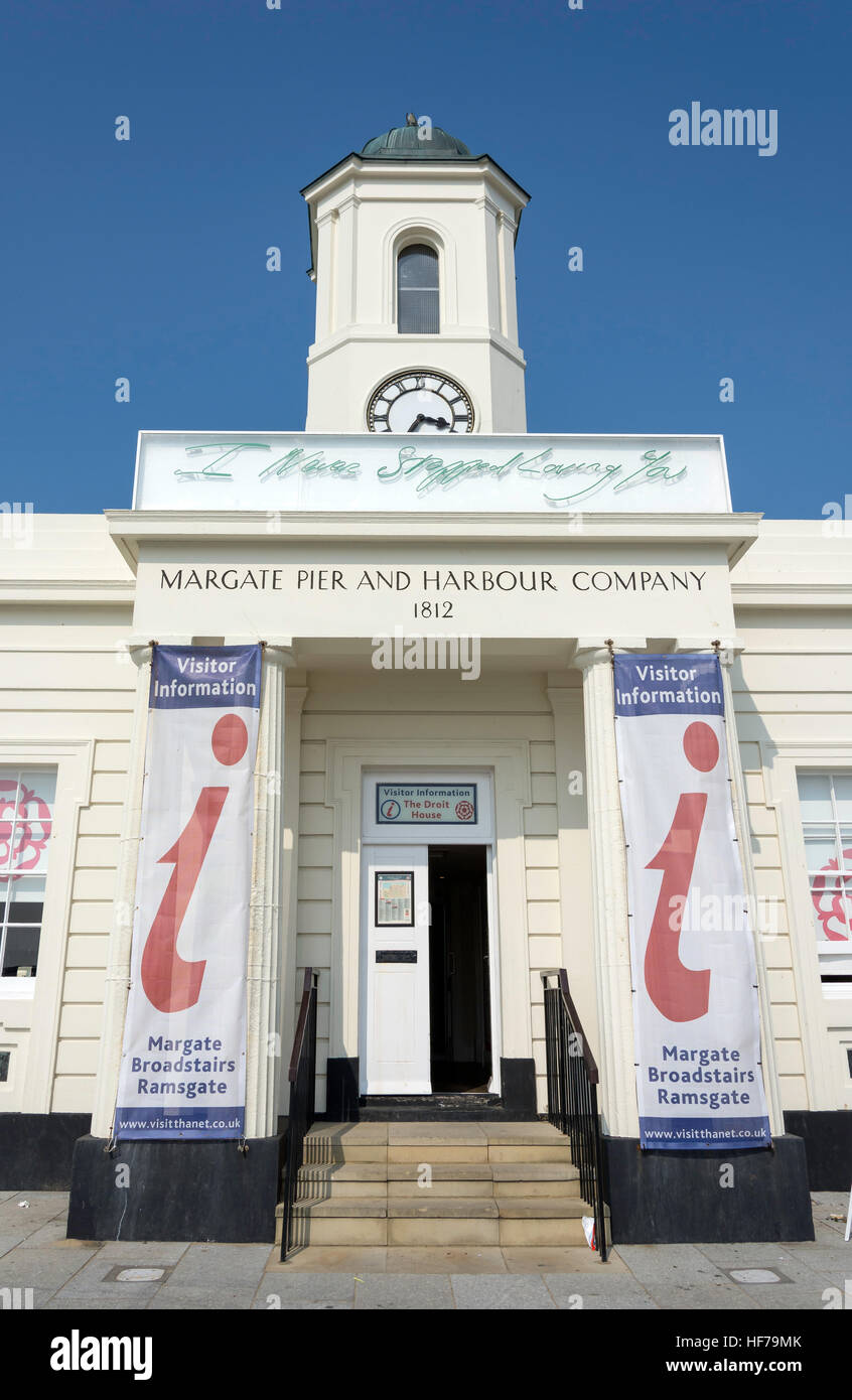 Die Thanet Visitor Information Centre, das Droit Haus, Pier, Margate, Kent, England, Vereinigtes Königreich Stockfoto