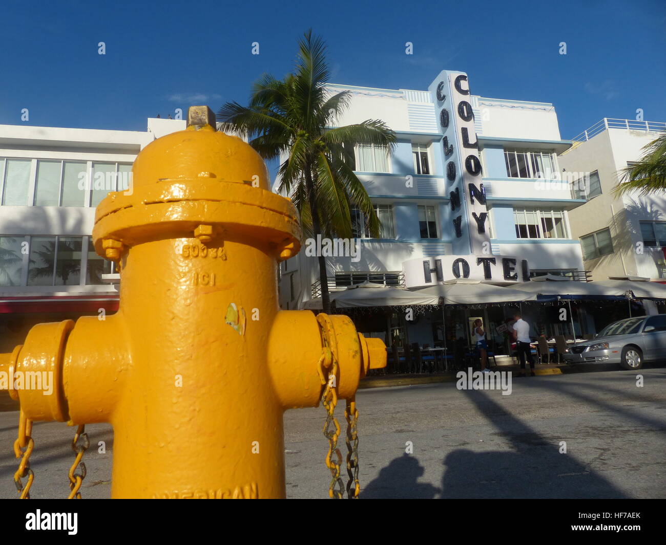 Art Deco District in Miami Beach Stockfoto