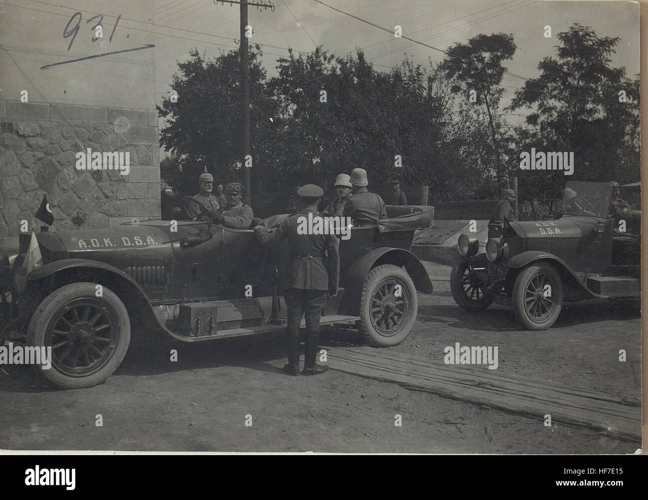 Rohatyn, Besuch des türkischen Generals Enver Pascha, 9. September 1916, erster Weltkrieg, Europeana Collections Stockfoto