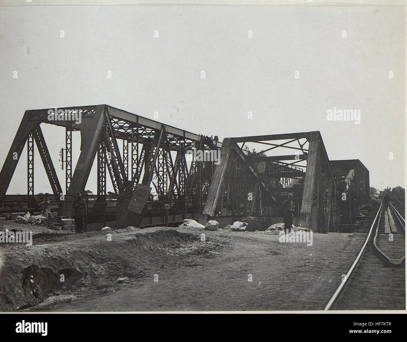 Kowel, Eisenbahnbrücke. 15676902) Stockfoto