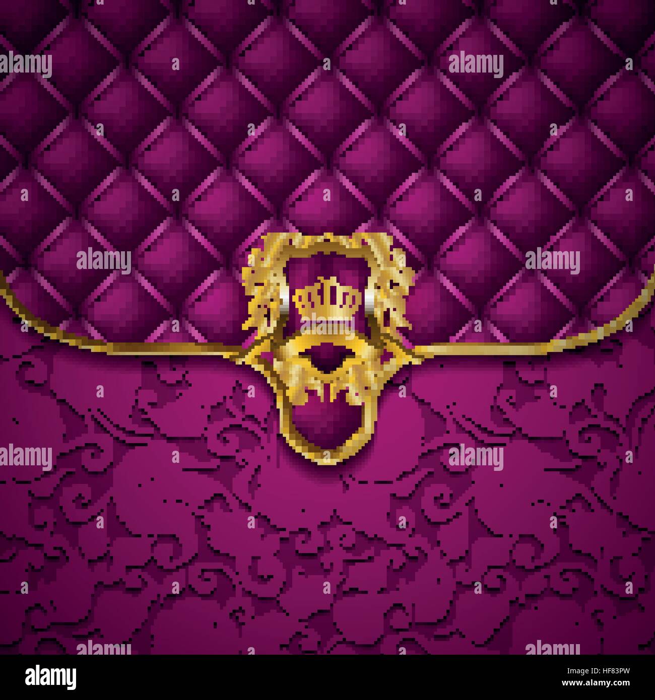Elegante Goldrahmen banner Stock Vektor
