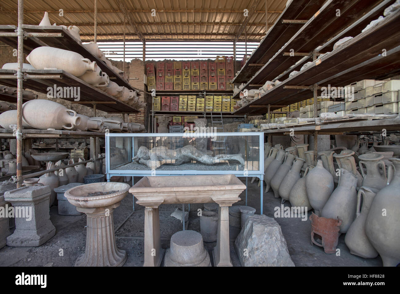 Herrliche Sicht auf den Ruinen von Pompeji-Italien Stockfoto