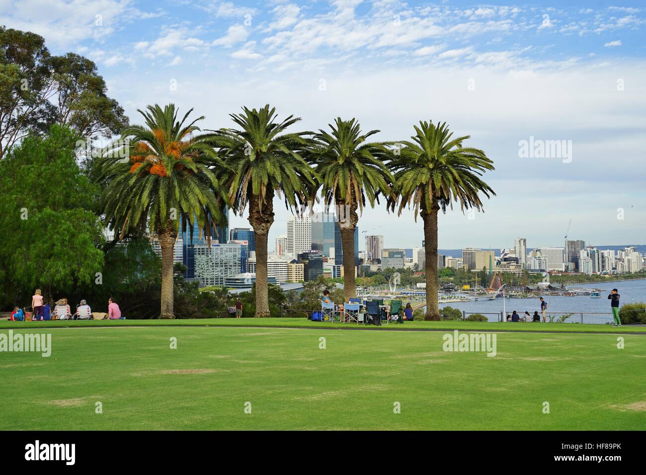 Kings Park, ein großer Park in der Stadt Perth ist an der Western Australian botanische Garten beherbergt. Stockfoto